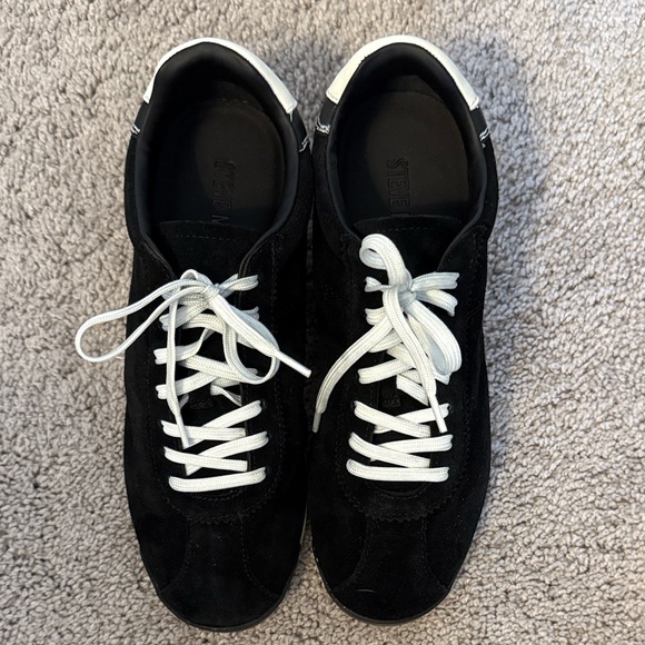 Steve Madden Mirage Black Suede Sneakers - Picture 2 of 8